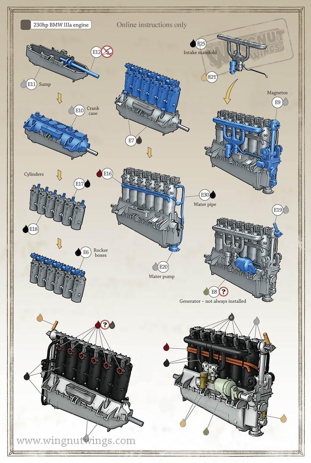 132E0013 BMW IIIa engine instructions. Online only · »