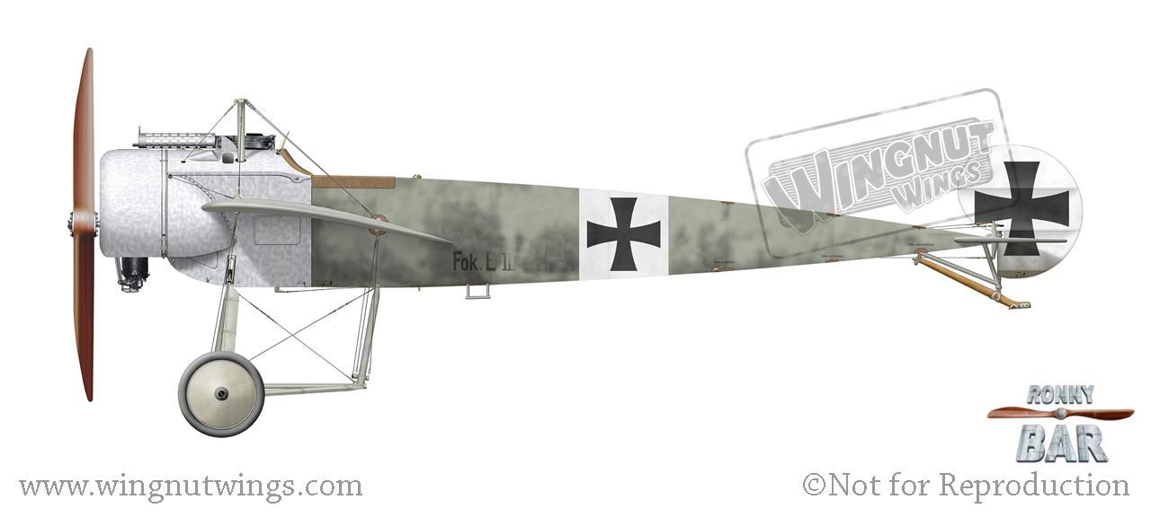 Fokker E.III, Manfred von Richthofen, Kasta 8, June 1916.