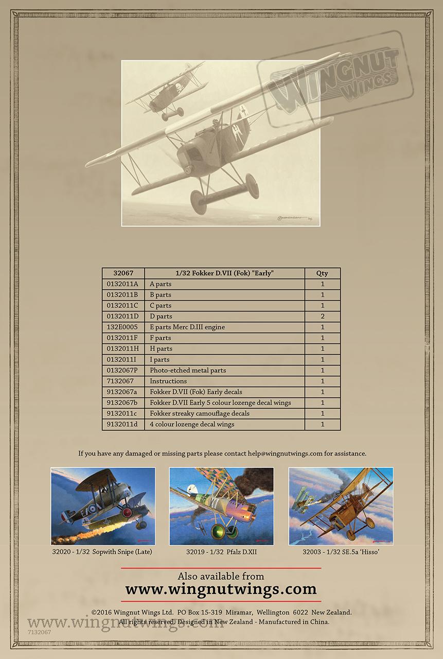EDUARD 1/32 DETAILS 33176 FOKKER D.VII SEATBELTS for Wingnut Wings kit 